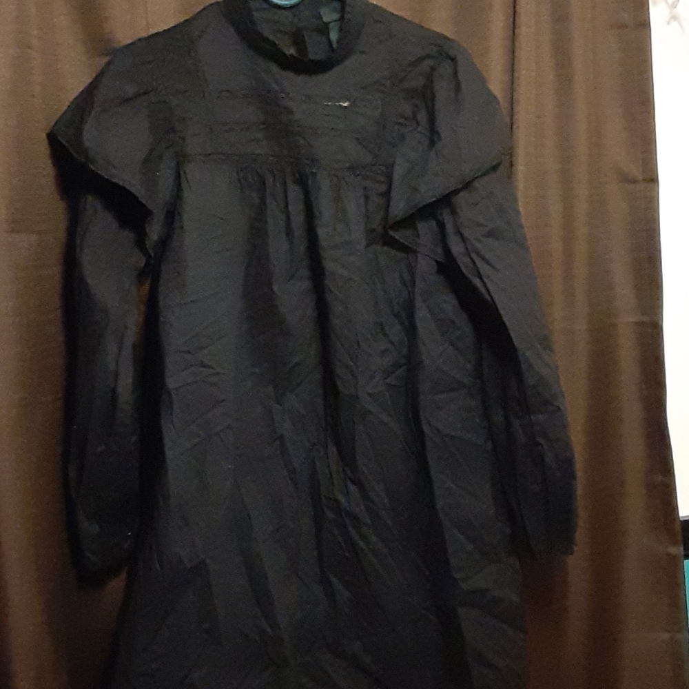 Long sleeve black dress